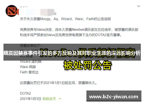 魏震因禁赛事件引发的多方反响及其对职业生涯的深远影响分析